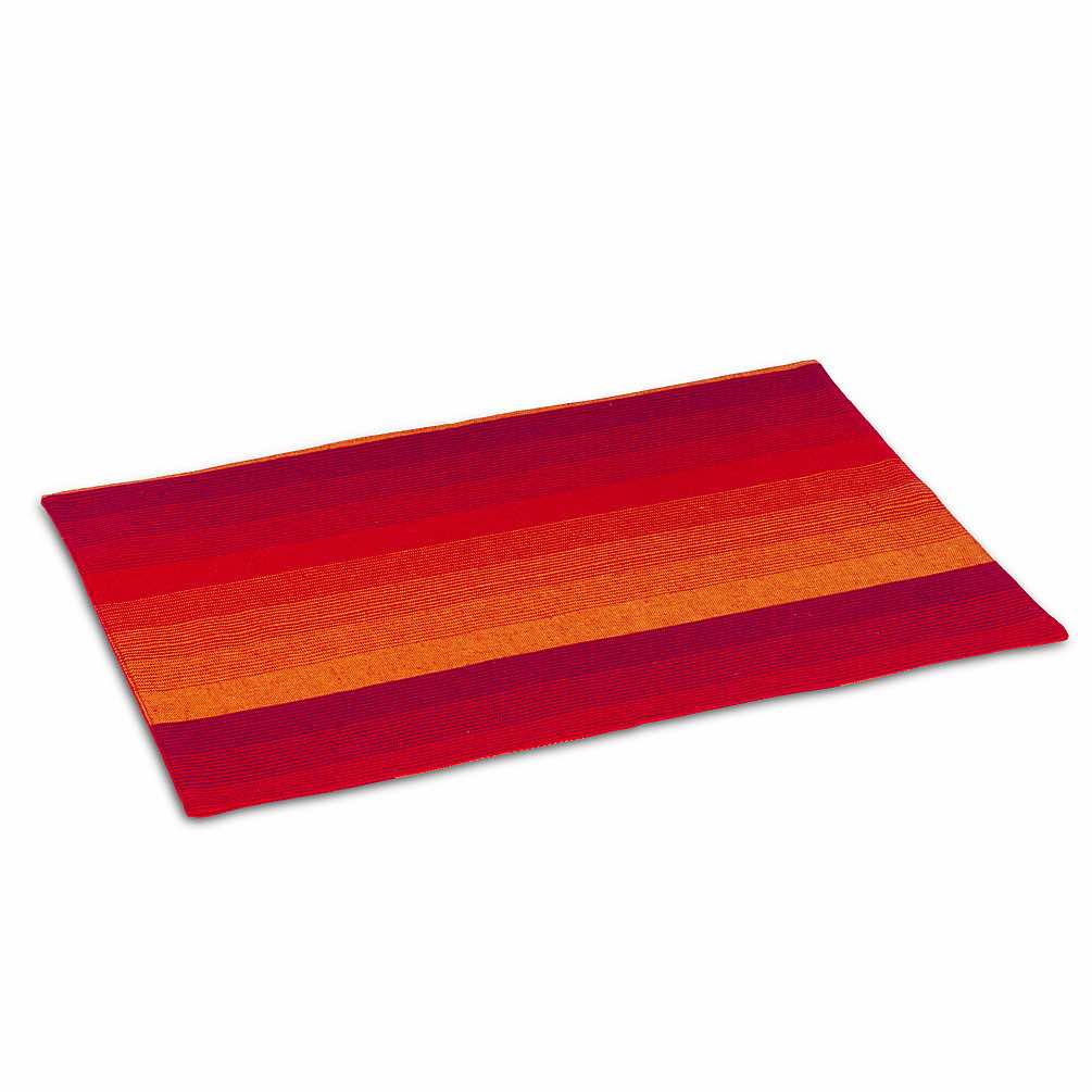 Placemat | Red Ombre Stripe Reversible Table Mat